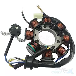 Stator iskrownik, stojan alternatora, uzwojenie alternatora Gauss Yamaha YBR 125, XTZ 125 '06-'10, FACTOR 125 '-10