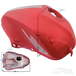 Zbiornik paliwa czerwony VOGE 300 R