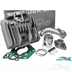 Cylinder kompletny z króćcem, 80cc, Athena, Sachs Batavus / City / Hercules Prima / Karstadt / M1 / M2 / M3 / M4 / M5 / MX1 / Optima 3S / Rixe