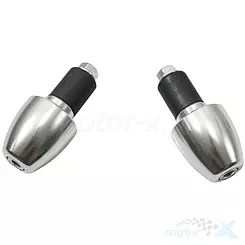 Końcówki kierownicy, średnica 17.5mm, chrom, Buzzetti BZ8434L