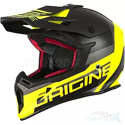 Kask offroad Origine Hero MX Matowy Czarno-Żółty Fluo