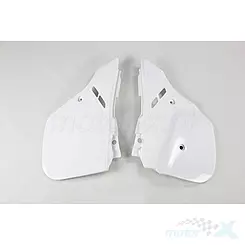 Osłony tylne górne komplet biały UFO Plast Honda CR 125 / 250 / 500 88-90