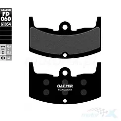 Klocki hamulcowe Galfer Semi Metal Street FD060G1054