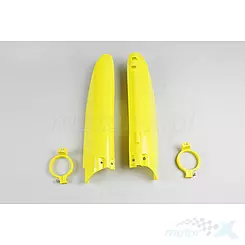 Osłony amortyzatorów  żółte UFO Plast Suzuki RM 125 / RM 250 99-03