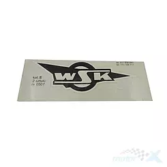 Naklejka wsk prostokątna czarna 100x40mm