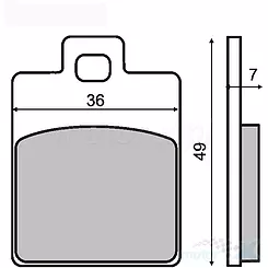 KLOCKI HAMULCOWE SinterED PIAGGIO FREE ET2/TE4/LX RMS 22 510 0303
