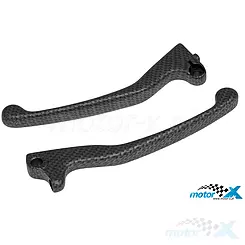 Dźwignie hamulców, carbon, MBK Ovetto / Yamaha Neos 50-100 (tarcza przód / bęben tył)