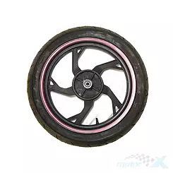 Koło tylne kompletne, felga 2.50x17 + opona 17x110/80 Junak