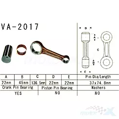 Korbowód Vesrah VA-2017