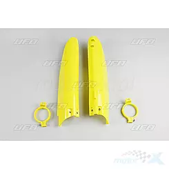 Osłony amortyzatorów żółte UFO Plast Suzuki RM 125 / 250 01-03