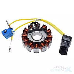 Stator iskrownik, stojan alternatora, 12 cewek, WM Motor, Piaggio 125 / 250