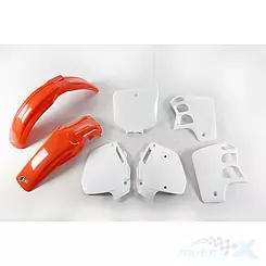 Zestaw osłon nadwozia biało-pomarańczowy UFO Plast Honda CR 500 91-94