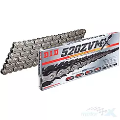 Łańcuch napędowy 520ZVMX, X-Ringowy, do 1200ccm, DID [grupa]