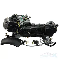 Silnik kompletny 80cc, pokrywa 460mm, na koło 12" lub 13", krótki wałek, bez EGR 139QMB/QMA (GY6 50) 