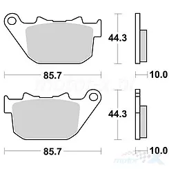 Klocki hamulcowe spiekane SBS Sinter Street 808LS