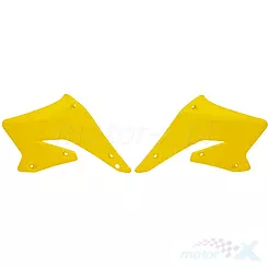 Osłony chłodnicy żółte UFO Plast Suzuki RMZ 250 04-06