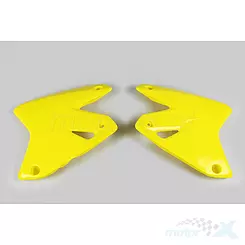 Osłony chłodnicy żółte 102 UFO Plast Suzuki DRZ 400E