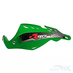 Osłony dłoni uniwersalne, handbary,.zielone, bez mocowania, Racetech GLADIATOR ALU KITPMGLVER9