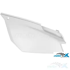 Panel boczny, lewy, biały, Derbi Senda R/SM Baja 125 4T 04-09