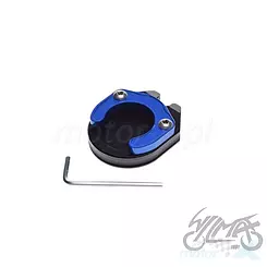 Poszerzenie stopy podstawy bocznej, niebieskie, Leoshi CNC, Yamaha NMax