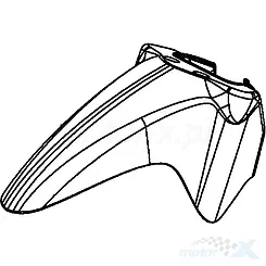 Błotnik przedni niebieski BAP Kymco Nexxon
