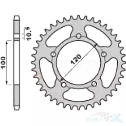 Zębatka tylna PBR 436341C45 (JTR702.41) 