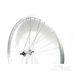 Felga przednia, koło rowerowe 24", obręcz i piasta aluminium