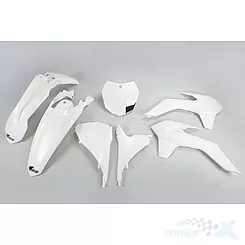 Zestaw osłon nadwozia biały UFO Plast KTM SX / SX-F 13-15