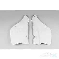 Osłony tylne górne komplet białe UFO Plast Suzuki RM 250 89-92