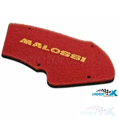 Wkład filtr powietrza gąbka Malossi Double Red Sponge, Aprilia / Italjet / Gilera / Piaggio 125-180cc 2T