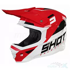 Kask offroad Shot Racing Furious Chase Red White Glossy