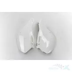 Osłony tylne górne komplet biały UFO Plast Kawasaki KX 125 / 250 99-02