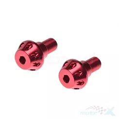 Końcówki kierownicy gwint M16x1.5 mm 2 sztuki czerwone Yamaha 