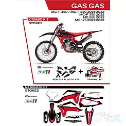 Zestaw osłon nadwozia czarny UFO Plast Gas Gas MC / MC-F