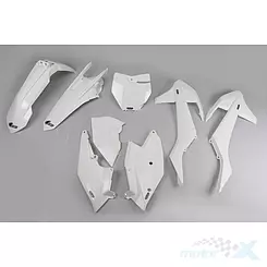 Zestaw osłon nadwozia biały UFO Plast KTM SX / SX-F 16-18