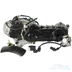 Silnik kompletny 80cc, pokrywa 460mm, na koło 12" lub 13", długi wałek, bez EGR 139QMB/QMA (GY6 50) 