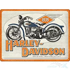 Tablica, plakat 30x40 cm, tłoczona blacha, harley davidson motor Nostalgic Art 23334
