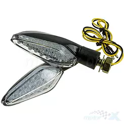 Kierunkowskazy LED ML101C czarne uniwersalne