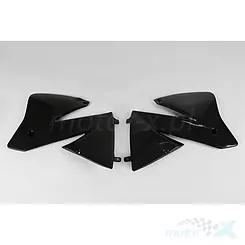Osłony chłodnicy czarne UFO Plast  KTM SX / EXC 01-02