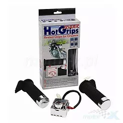 Manetki podgrzewane, na kierownice 25.4mm (1 cal), z panelem sterującym chrom, Oxford HotGrips Essential CRUISER Chrome