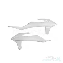 Osłony chłodnicy białe UFO Plast KTM SX / SX-F / EXC