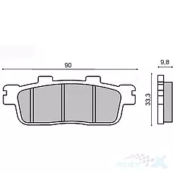 KLOCKI HAMULCOWE SinterED RMS 22 510 2763