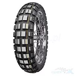 Opona motocyklowa dual Mitas 140/80-18 E-10 ENDURO DAKAR 70T TL M+S (ŻÓŁTY PASEK) tył