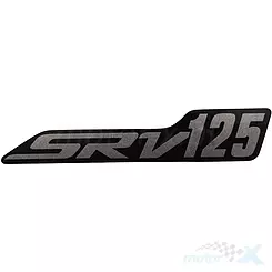 Naklejka "SRV125" prawa QJMotor SRV 125