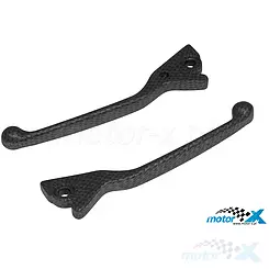 Dźwignie hamulców, carbon, Piaggio NRG (tarcza przód Grimeca / tarcza tył Grimeca)