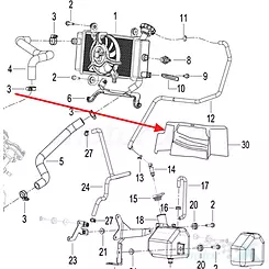 Osłona gumowa Keeway RKF 125 06203L430001