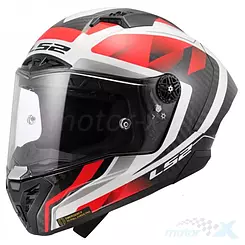 Kask integralny LS2 FF805 Thunder GP Aero Raute Biało-Czerwony