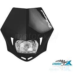 Lampa przednia, reflektor, czarny, Polisport MMX