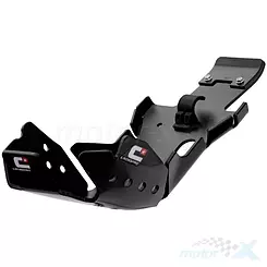 Osłona silnika i łącznika wahacza, czarna, DTC Hard Enduro CrossPro 2CP22502010300