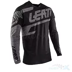 Koszulka Leatt Cross GPX 4.5 Lite Jersey Brushed czarno-szara (2020/2021)